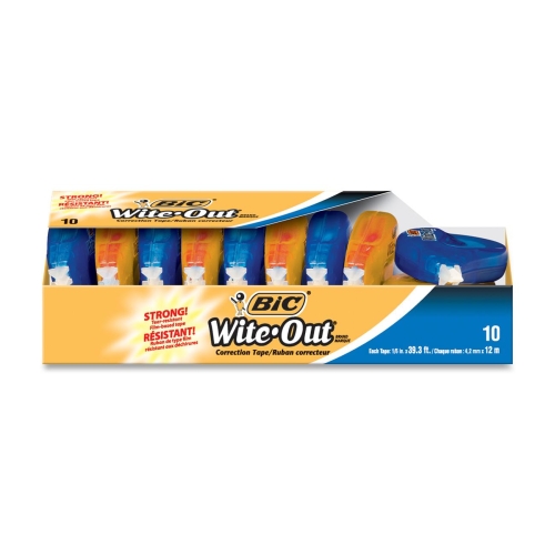 Bic Wite-Out Brand EZ Correct Correction Tape 10/Box
