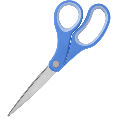 Sparco 8&quot; Bent Multipurpose Scissors Rubber Grip