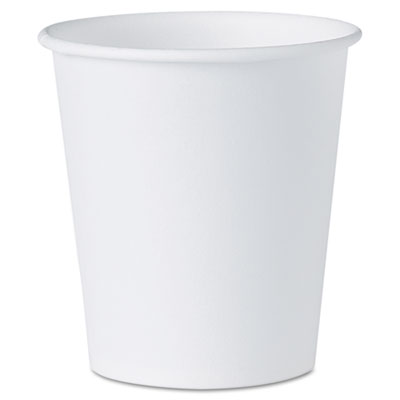 3oz White Paper Cup Plain, 5000 Per Case