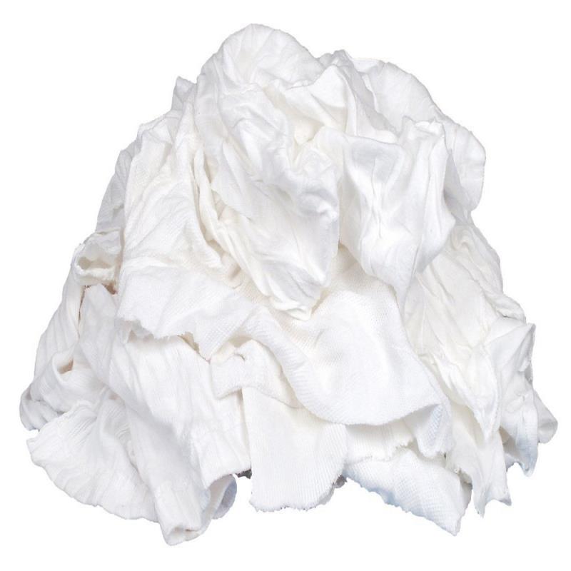 White T-Shirt Rags 25LB Bag