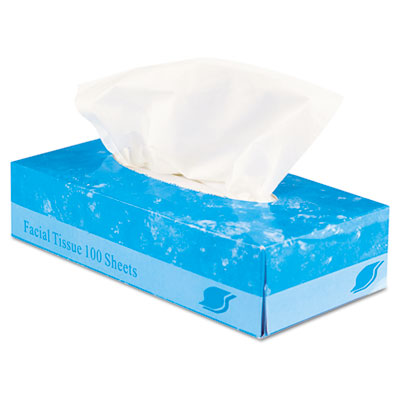 GEN FACIAL TISSUE, 2-PLY, 100SHTS/BOX, 30BX/CS