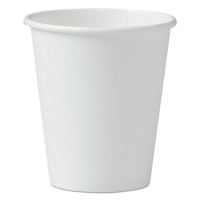 6oz Paper Hot Cups White No Handles 1000/Cs