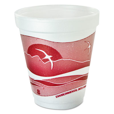 8oz Styrofoam Cup 40Pks 25/Sleeve 1000 Per Case