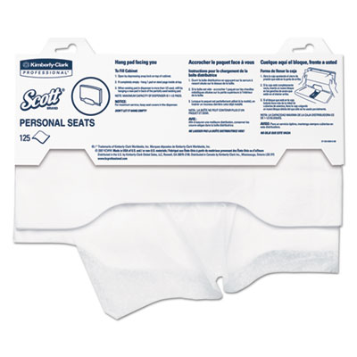 Toilet Seat Covers, 1/2 Fold Proprietary, 125/Pkg, 24/Cs