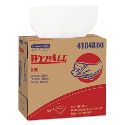 9.1&quot; x 16.8&quot; X80 Wypall Pop-Up Box, 5 Box/80 Per Case