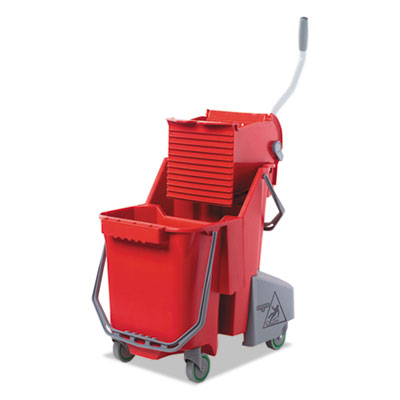 Unger 30L/8Gallon Red Dual Mop Bucket &amp; Bucket Press, Set