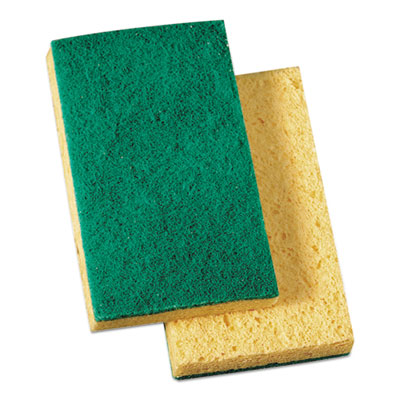 Medium Premier Scrub Sponge 3-5/8x6-1/4, Yellow/Green