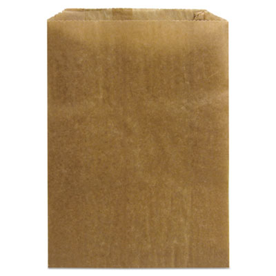 Kraft Waxed Paper Receptacle Liners, 7-1/2x3-1/2x10-1/4