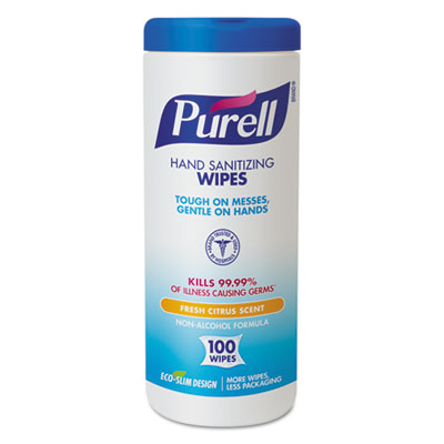 Purell Sanitizing Wipes
100ct Canister/5.78&quot; x 7 Wipe
12 Cans/Case, Price Per Case