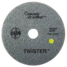 Twister Yellow 1500 grit diamond coated floor pad, 2