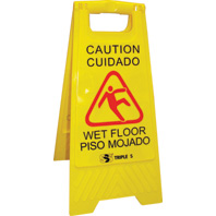 Yellow Wet Floor Sign English/Spanish