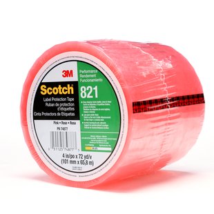 3&quot; x 72yd Label Protection
Pink Acetate Film
12 Rolls Per Case
Price Per Roll