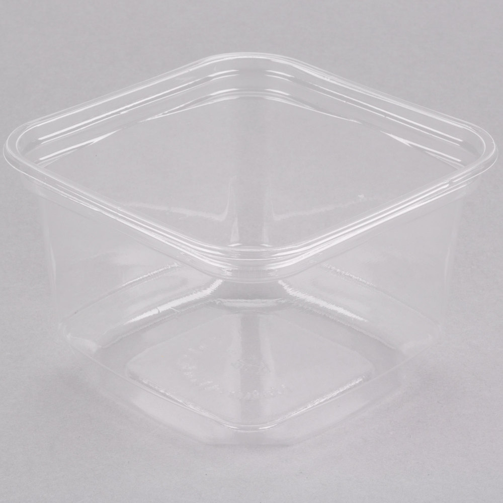 ECOSERVE 16OZ BIO-POLYMER SQUARE DELI CONTAINER 500/CASE