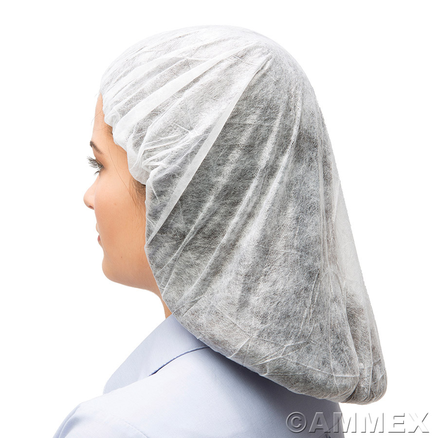 21&quot; White Bouffant Cap 1000 Per Case