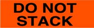 2 x 5-3/8 &quot;Do Not Stack&quot; Black/Red 500/Rl