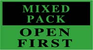 3 x 4 &quot;Mixed Pack Open First&quot;
Black/Green 500/Rl
Price Per Roll