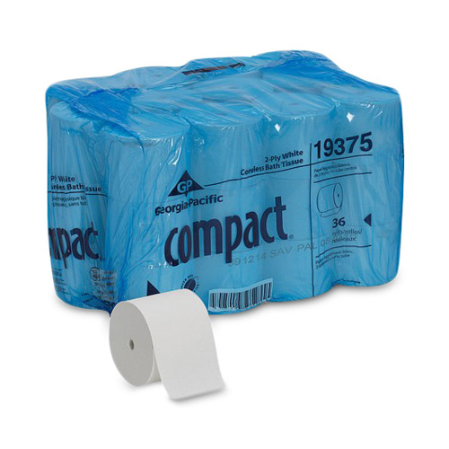 GP COMPACT CORELESS 2 PLY BATH TISSUE 1000SHT 36RL/CS