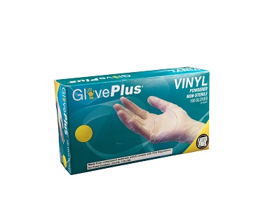 Ammex Vinyl Gloves Large Powder-Free 100 Per Box