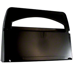 IMP Toilet Seat Cover Disp. 1/2 Fold, Black Plastic