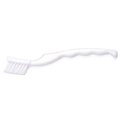 7&quot; White Nylon, White Plastic Detail &amp; Carpet Brush