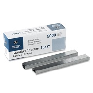 Business Source Std. Chisel Point Staples 5000/Box