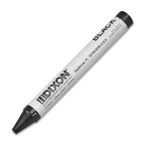 DIXON BLACK MARKING CRAYON 12 PER BOX