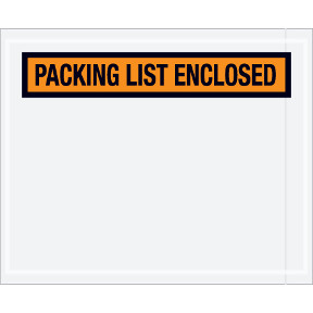 4-1/2 x 5-1/2 Packing List Envelopes Top Only 1000/Case