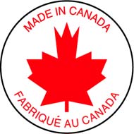 1-1/2 &quot;Made in Canada&quot; Red/White Circle 1000/Rl