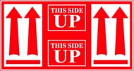 4-3/4 x 9 &quot;This Side Up&quot;
Red/White 500/Rl
Price Per Roll