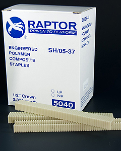 Raptor Plastic Staples 20 Boxes Per Case