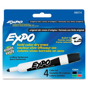 SANFORD EXPO DRY ERASE MARKERS BULLET PT