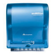 Enmotion Touchless 10&quot; Towel Dispenser, Splash Blue/White