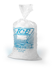 8 x 3 x 20 1.2Mil Metalocene 8LB Printed Ice Bag 1000/Case